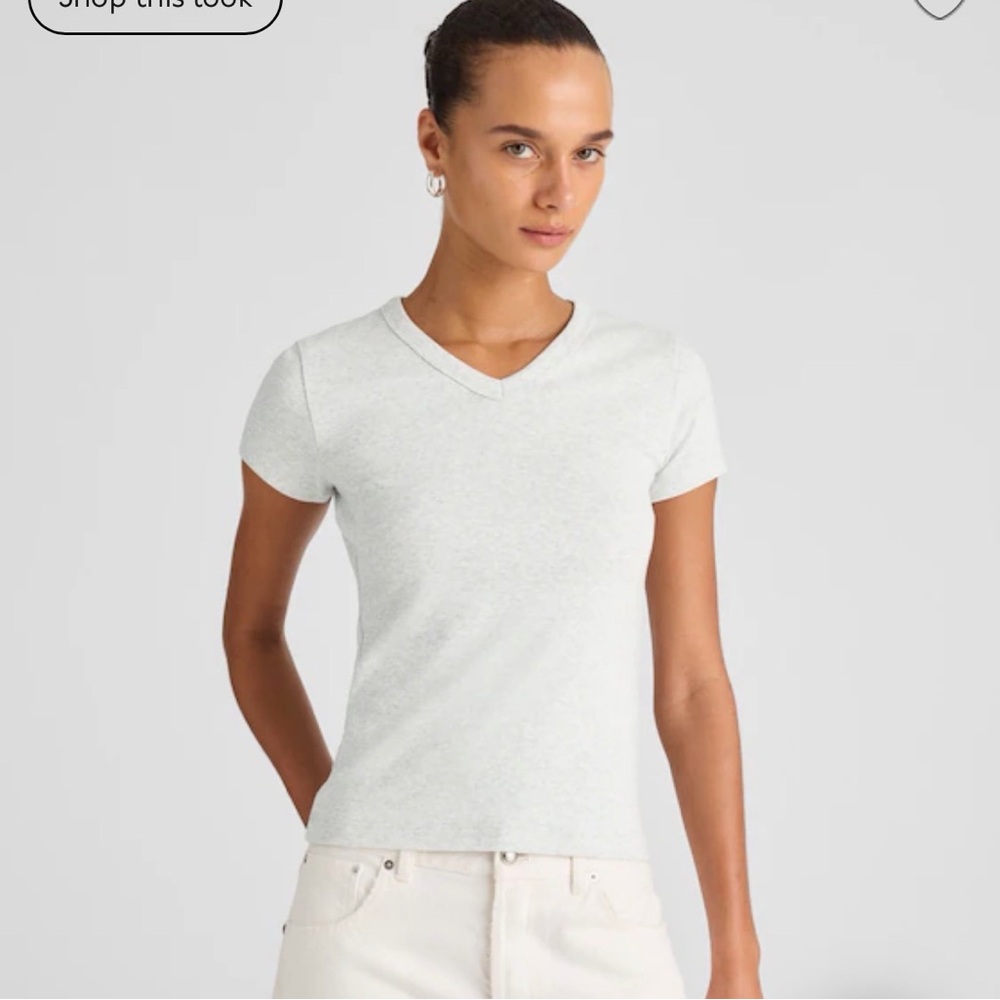 Madewell v-neck Baby Tee